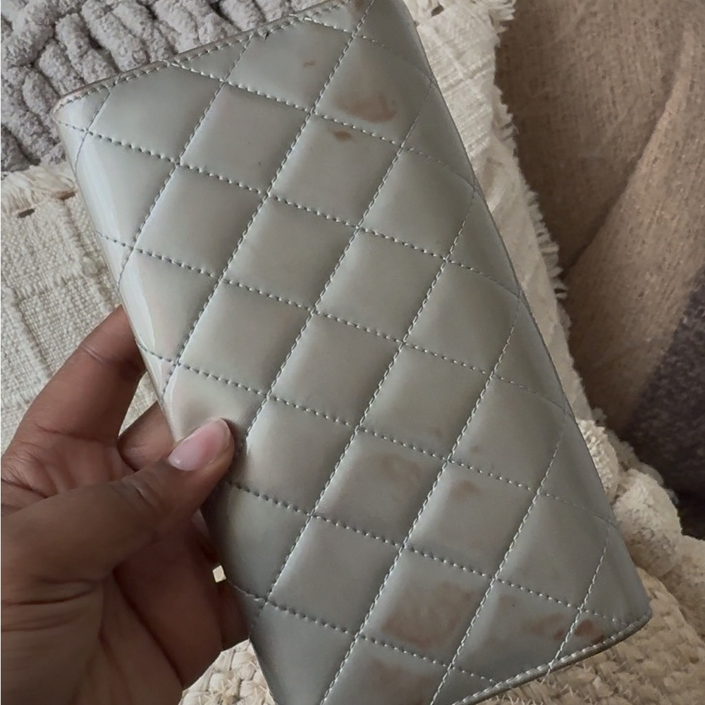 1 - Chanel Quilted Patent Leather Wallet - Picture 5 of 5